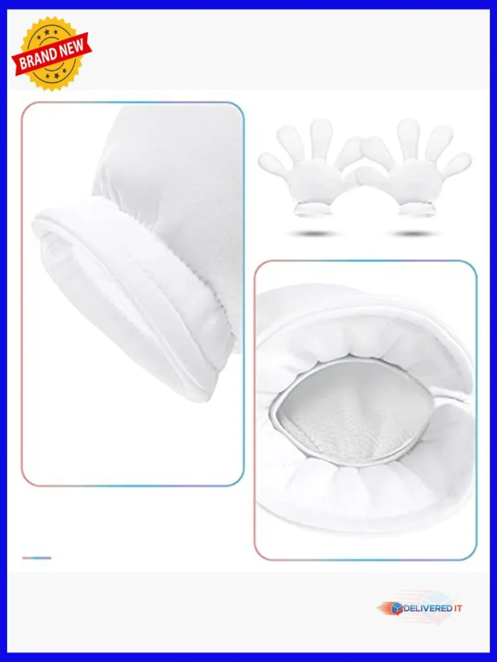 4 Pairs Jumbo Cartoon Hands Costume Gloves Halloween Role Play Party Fun